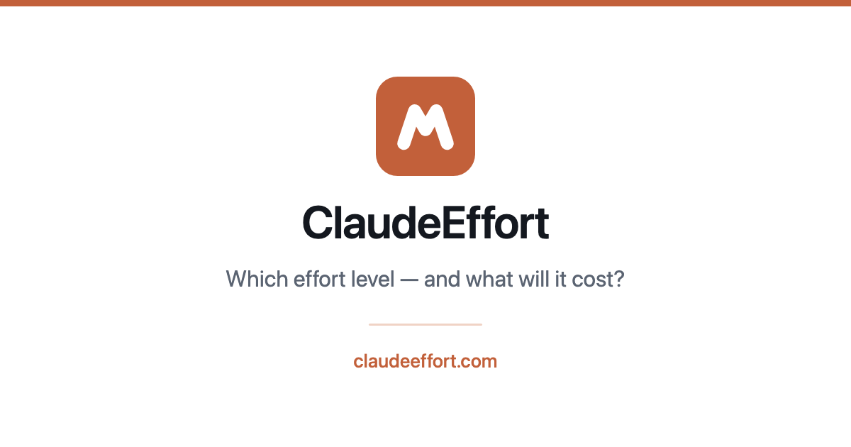 Claude Effort Calculator screenshot 1